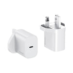 Carregador Rápido de Porta Única USB-C / Type-C USAMS CC227 T65 PD20W, Ficha UK, CC227