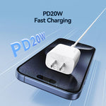 Carregador Rápido de Porta Única USB-C / Type-C USAMS CC228 T65 PD20W, Ficha US, CC228