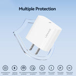 Carregador Rápido de Porta Única USB-C / Type-C USAMS CC228 T65 PD20W, Ficha US, CC228