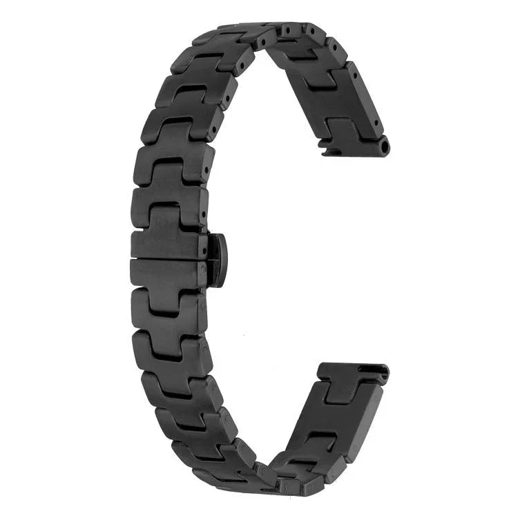 Correia de Relógio em Metal de Aço Inoxidável Estilo H com Largura 14mm, Para Apple Watch 46mm / 49mm / 45mm / 44mm, Para Apple Watch 42mm / 41mm / 40mm / 38mm