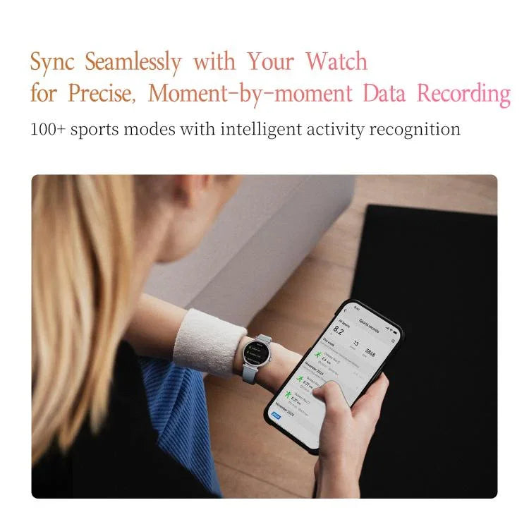 Smartwatch GTR4 com Ecrã TFT de 1,27 polegadas para Senhora IP68 Suporta Monitorização de Frequência Cardíaca