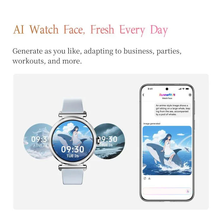Smartwatch GTR4 com Ecrã TFT de 1,27 polegadas para Senhora IP68 Suporta Monitorização de Frequência Cardíaca
