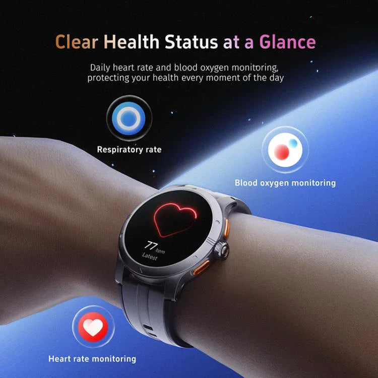 Smartwatch GTR5 com Ecrã AMOLED de 1,43 polegadas Urban Fitness IP68 Suporta Monitorização de Frequência Cardíaca