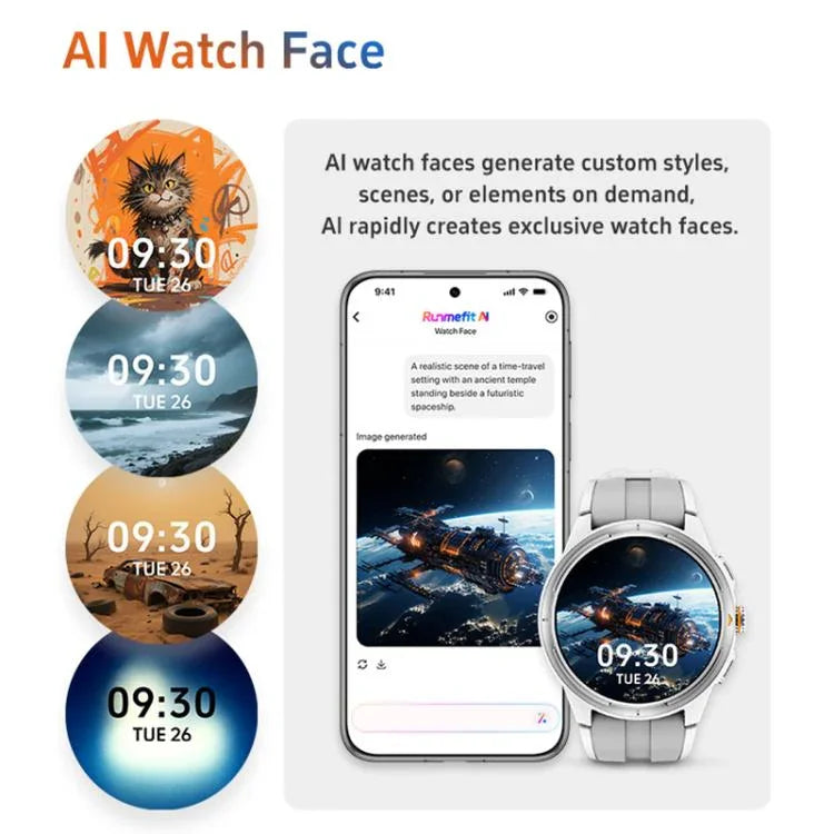 GTR6 Ecrã AMOLED de 1,43 polegadas Smartwatch Urban Runner IP68 Suporta Monitorização da Frequência Cardíaca