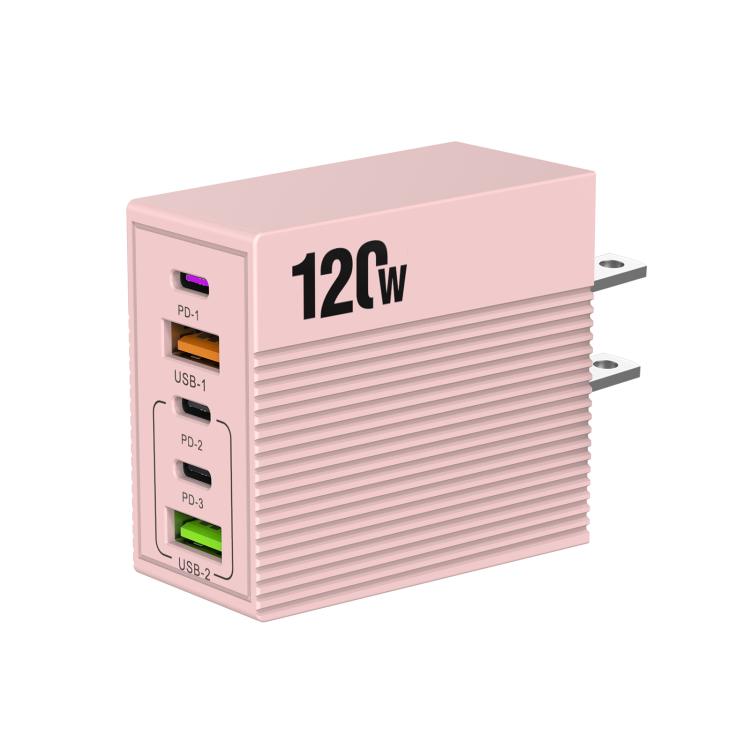 Carregador Multi-Portas ADC-F007 120W 3xType-C Dual USB, Ficha US, Ficha UE, Ficha UK