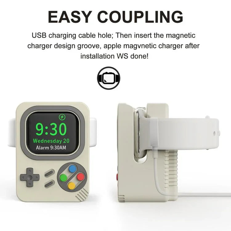 Base de Carregamento em Silicone para Consola de Jogos Retro Apple Watch ZX-ZJ01