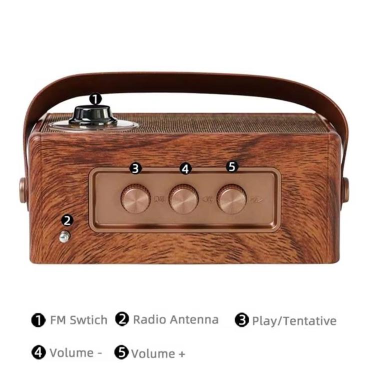 Altifalante Bluetooth Portátil A23 Suporta USB / Cartão TF / Rádio FM