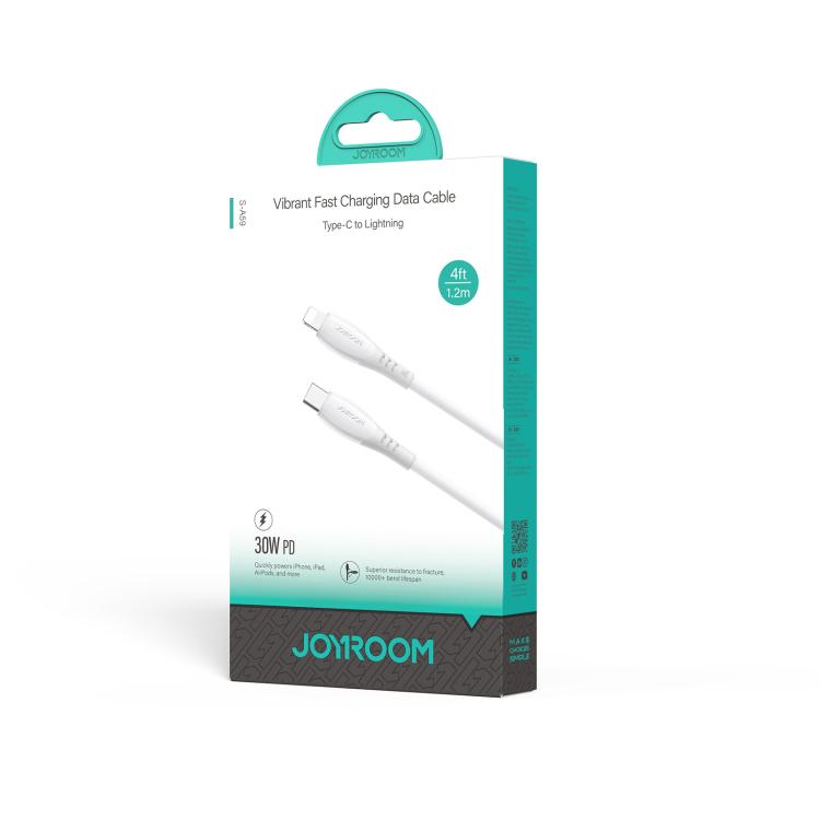 JOYROOM S-A59 Série Vibrant Cabo de Dados para Carregamento Rápido 30W Tipo-C para 8 Pinos, 1,2m