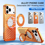 Capa de Telemóvel Metálica com Suporte Magnético MagSafe de Arrefecimento, Para iPhone 17 Pro Max, Para iPhone 17 Pro, Para iPhone 17