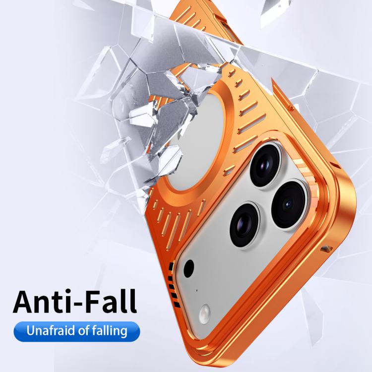 Capa de Telemóvel Metálica com Suporte Magnético MagSafe de Arrefecimento, Para iPhone 17 Pro Max, Para iPhone 17 Pro, Para iPhone 17
