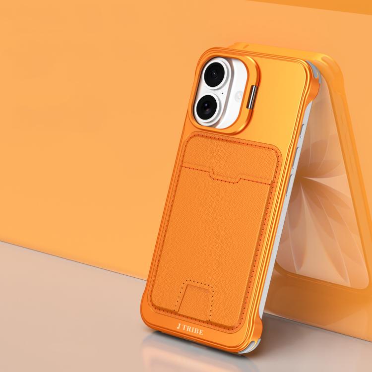 Capa de Telemóvel J TRIBE com Suporte para Lentes e Slot para Cartão sem Moldura Metálica, Para iPhone 17 Pro Max, Para iPhone 17 Pro, Para iPhone 17, Para iPhone Air, Para iPhone 16 Pro Max, Para iPhone 16 Pro, Para iPhone 15 Pro Max, Para iPhone 15 Pro