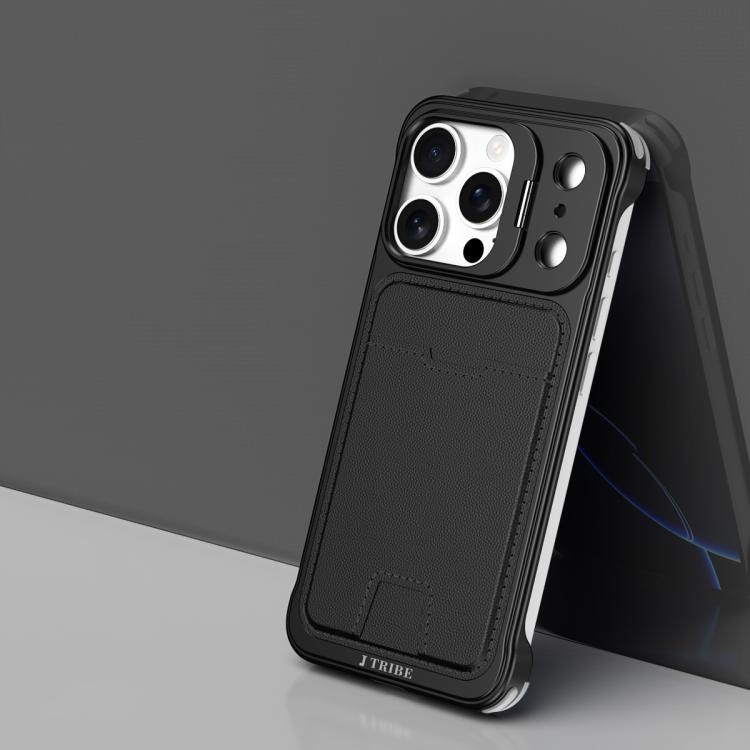 Capa de Telemóvel J TRIBE com Suporte para Lentes e Slot para Cartão sem Moldura Metálica, Para iPhone 17 Pro Max, Para iPhone 17 Pro, Para iPhone 17, Para iPhone Air, Para iPhone 16 Pro Max, Para iPhone 16 Pro, Para iPhone 15 Pro Max, Para iPhone 15 Pro