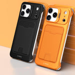 Capa de Telemóvel J TRIBE com Suporte para Lentes e Slot para Cartão sem Moldura Metálica, Para iPhone 17 Pro Max, Para iPhone 17 Pro, Para iPhone 17, Para iPhone Air, Para iPhone 16 Pro Max, Para iPhone 16 Pro, Para iPhone 15 Pro Max, Para iPhone 15 Pro