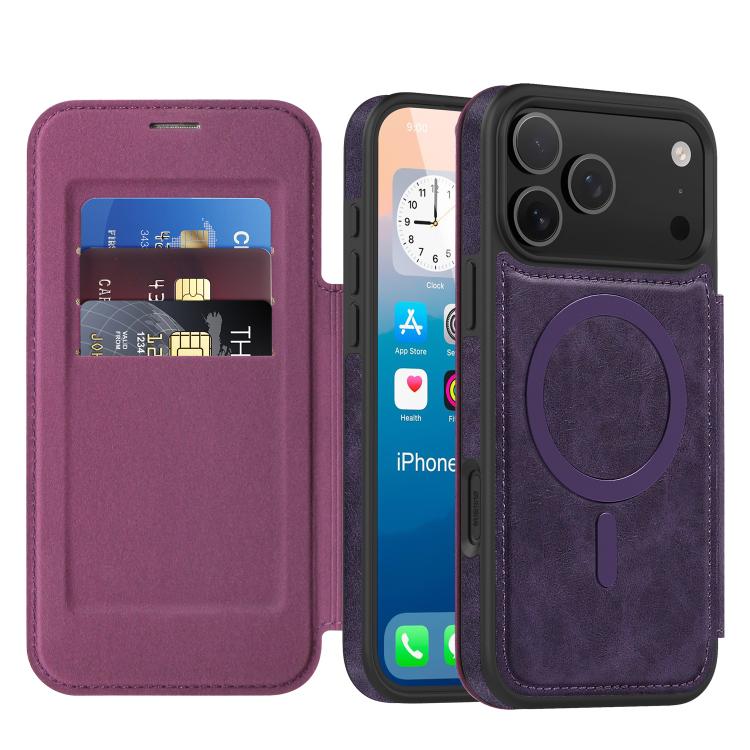 Capa para telemóvel Linton MagSafe em pele, para iPhone 17 Pro Max, para iPhone 17 Pro, para iPhone 17, para iPhone Air