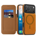 Capa para telemóvel Linton MagSafe em pele, para iPhone 17 Pro Max, para iPhone 17 Pro, para iPhone 17, para iPhone Air