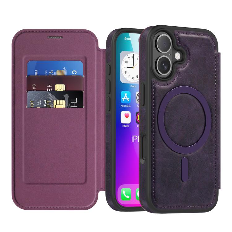 Capa para telemóvel Linton MagSafe em pele, para iPhone 17 Pro Max, para iPhone 17 Pro, para iPhone 17, para iPhone Air
