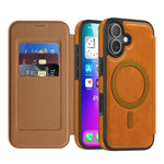 Capa para telemóvel Linton MagSafe em pele, para iPhone 17 Pro Max, para iPhone 17 Pro, para iPhone 17, para iPhone Air