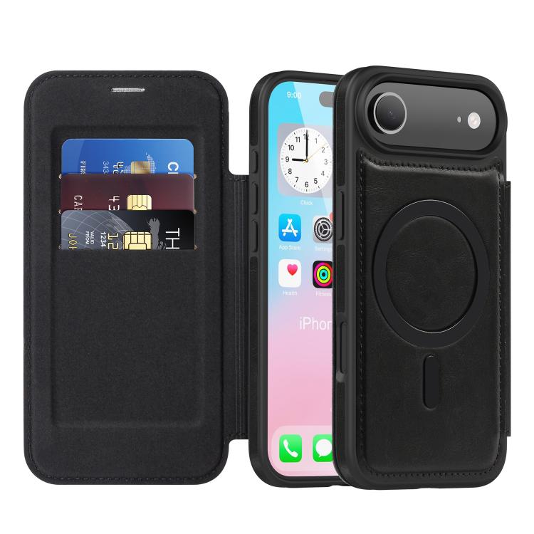 Capa para telemóvel Linton MagSafe em pele, para iPhone 17 Pro Max, para iPhone 17 Pro, para iPhone 17, para iPhone Air