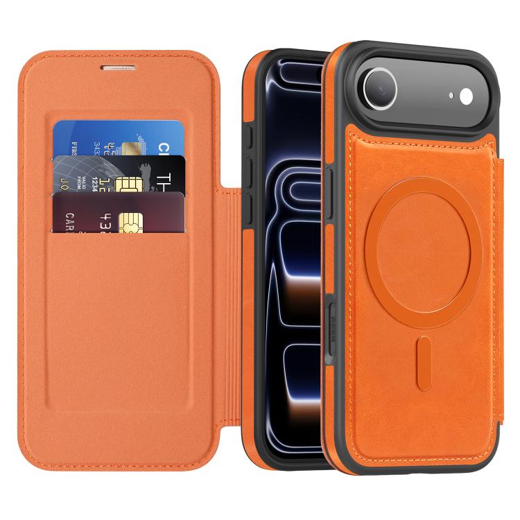 Capa para telemóvel Linton MagSafe em pele, para iPhone 17 Pro Max, para iPhone 17 Pro, para iPhone 17, para iPhone Air