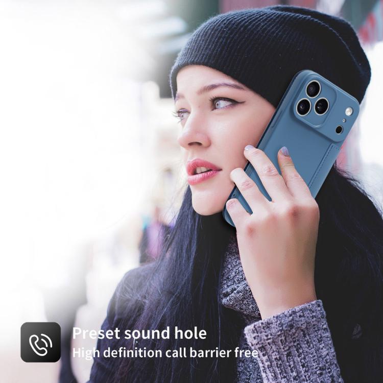 Capa para telemóvel em pele com sensação de pele líquida imitada e compartimentos para cartões, para iPhone 17 Pro Max, para iPhone 17 Pro, para iPhone 17, para iPhone Air