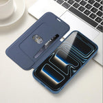 Capa para telemóvel em pele com sensação de pele líquida imitada e compartimentos para cartões, para iPhone 17 Pro Max, para iPhone 17 Pro, para iPhone 17, para iPhone Air
