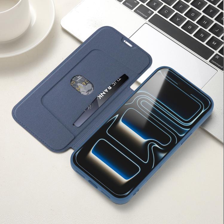 Capa para telemóvel em pele com sensação de pele líquida imitada e compartimentos para cartões, para iPhone 17 Pro Max, para iPhone 17 Pro, para iPhone 17, para iPhone Air