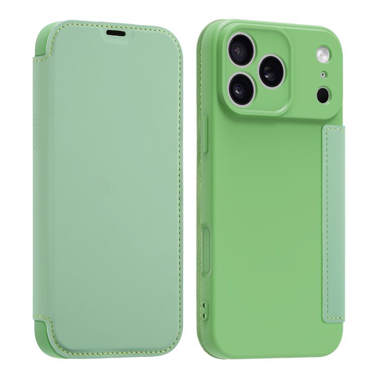 Capa para telemóvel em pele com sensação de pele líquida imitada e compartimentos para cartões, para iPhone 17 Pro Max, para iPhone 17 Pro, para iPhone 17, para iPhone Air