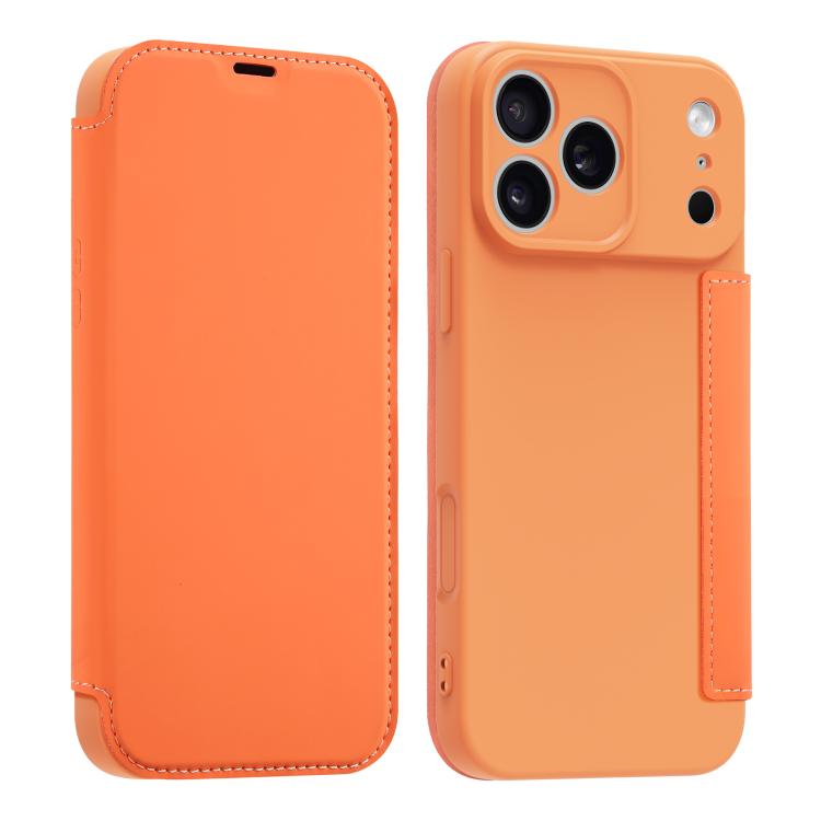 Capa para telemóvel em pele com sensação de pele líquida imitada e compartimentos para cartões, para iPhone 17 Pro Max, para iPhone 17 Pro, para iPhone 17, para iPhone Air