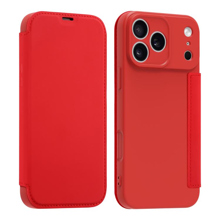 Capa para telemóvel em pele com sensação de pele líquida imitada e compartimentos para cartões, para iPhone 17 Pro Max, para iPhone 17 Pro, para iPhone 17, para iPhone Air