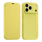 Capa para telemóvel em pele com sensação de pele líquida imitada e compartimentos para cartões, para iPhone 17 Pro Max, para iPhone 17 Pro, para iPhone 17, para iPhone Air