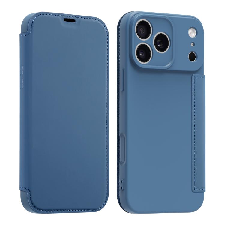 Capa para telemóvel em pele com sensação de pele líquida imitada e compartimentos para cartões, para iPhone 17 Pro Max, para iPhone 17 Pro, para iPhone 17, para iPhone Air