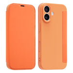 Capa para telemóvel em pele com sensação de pele líquida imitada e compartimentos para cartões, para iPhone 17 Pro Max, para iPhone 17 Pro, para iPhone 17, para iPhone Air
