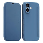 Capa para telemóvel em pele com sensação de pele líquida imitada e compartimentos para cartões, para iPhone 17 Pro Max, para iPhone 17 Pro, para iPhone 17, para iPhone Air