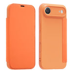 Capa para telemóvel em pele com sensação de pele líquida imitada e compartimentos para cartões, para iPhone 17 Pro Max, para iPhone 17 Pro, para iPhone 17, para iPhone Air