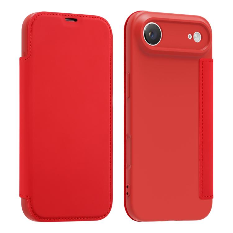 Capa para telemóvel em pele com sensação de pele líquida imitada e compartimentos para cartões, para iPhone 17 Pro Max, para iPhone 17 Pro, para iPhone 17, para iPhone Air