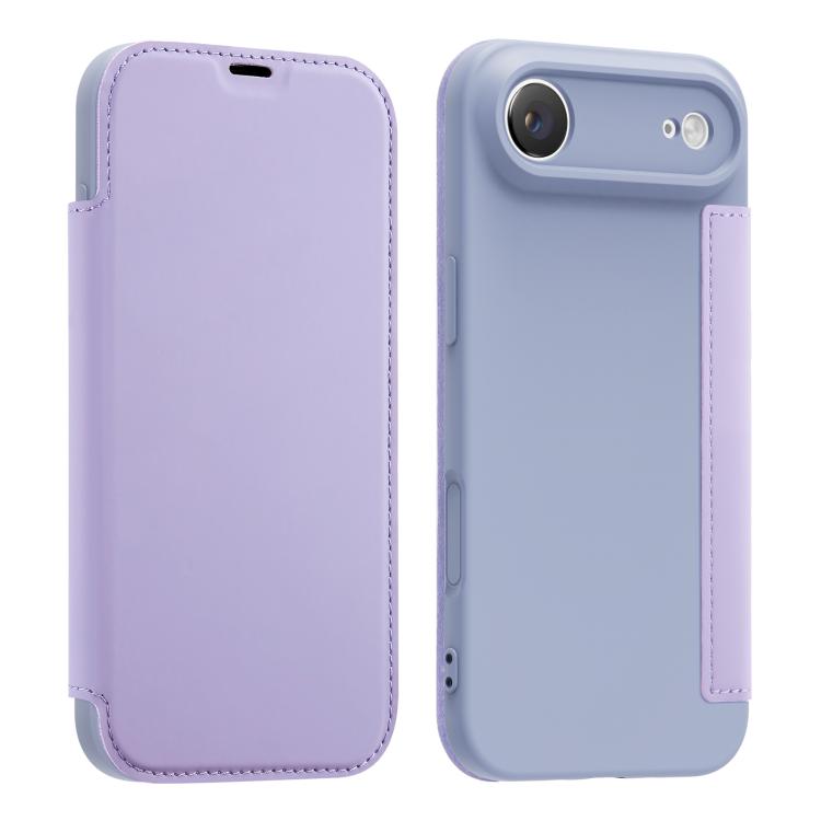Capa para telemóvel em pele com sensação de pele líquida imitada e compartimentos para cartões, para iPhone 17 Pro Max, para iPhone 17 Pro, para iPhone 17, para iPhone Air