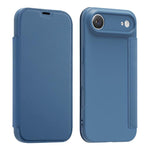 Capa para telemóvel em pele com sensação de pele líquida imitada e compartimentos para cartões, para iPhone 17 Pro Max, para iPhone 17 Pro, para iPhone 17, para iPhone Air