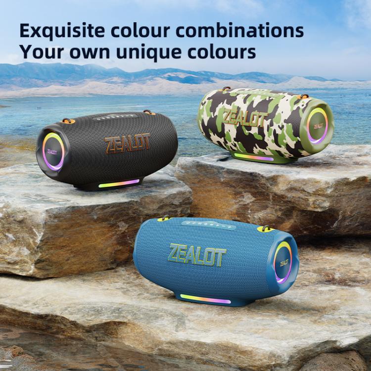 Altifalante Bluetooth Colorido Portátil Outdoor Zealot S127 100W