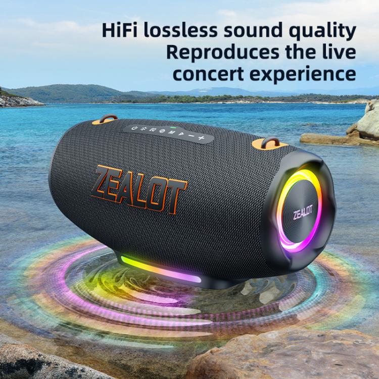 Altifalante Bluetooth Colorido Portátil Outdoor Zealot S127 100W