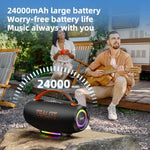 Altifalante Bluetooth RGB Portátil de Mão Outdoor Zealot S167 100W