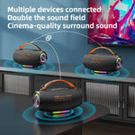 Altifalante Bluetooth RGB Portátil de Mão Outdoor Zealot S167 100W