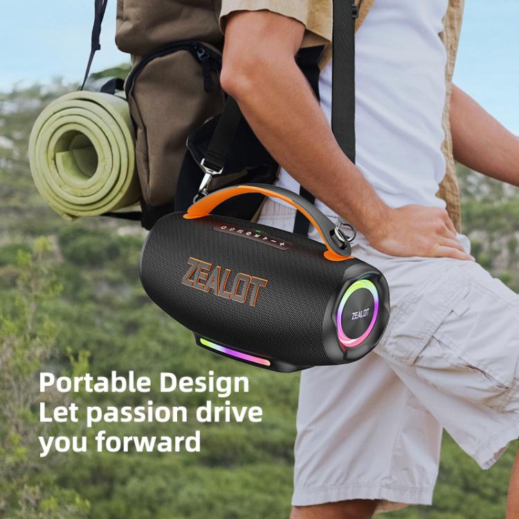 Altifalante Bluetooth RGB Portátil de Mão Outdoor Zealot S167 100W