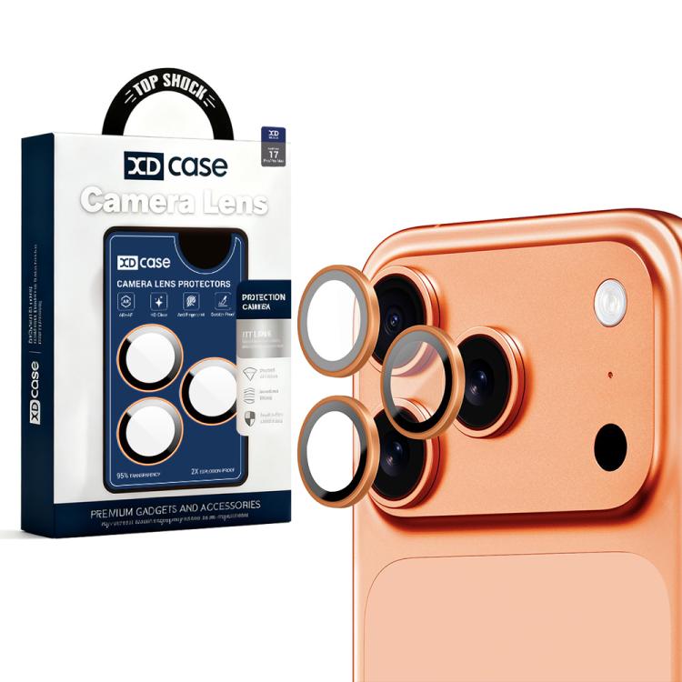 XDcase Protetor de Lente de Câmara Hawkeye AF + AR com Ferramenta de Alinhamento, Para iPhone 17 Pro Max, Para iPhone 17 Pro