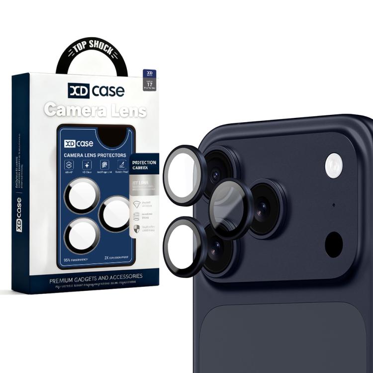 XDcase Protetor de Lente de Câmara Hawkeye AF + AR com Ferramenta de Alinhamento, Para iPhone 17 Pro Max, Para iPhone 17 Pro