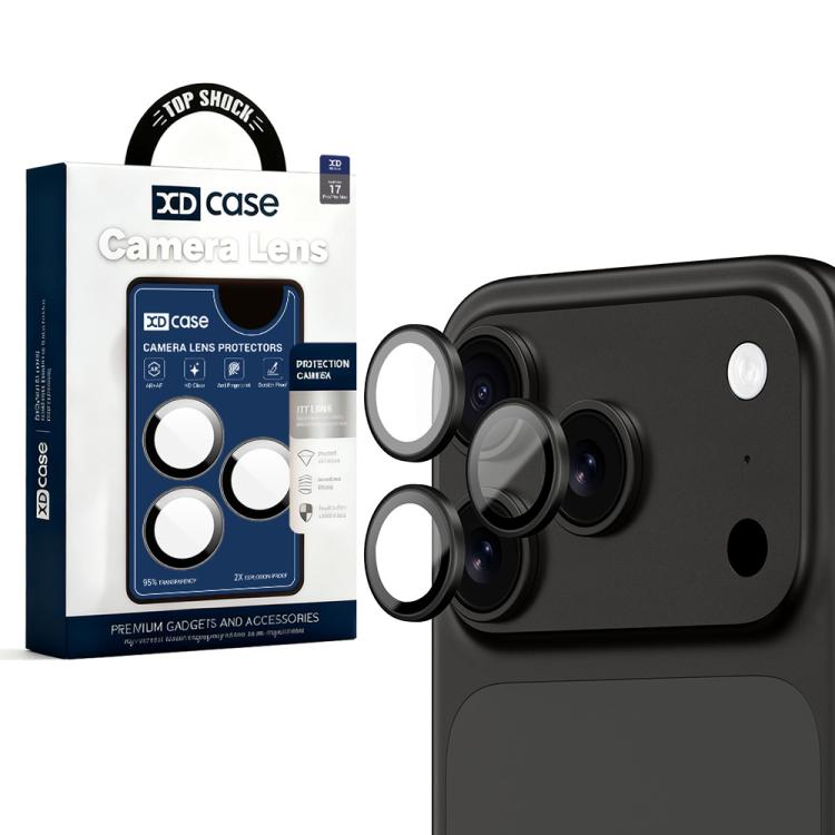 XDcase Protetor de Lente de Câmara Hawkeye AF + AR com Ferramenta de Alinhamento, Para iPhone 17 Pro Max, Para iPhone 17 Pro