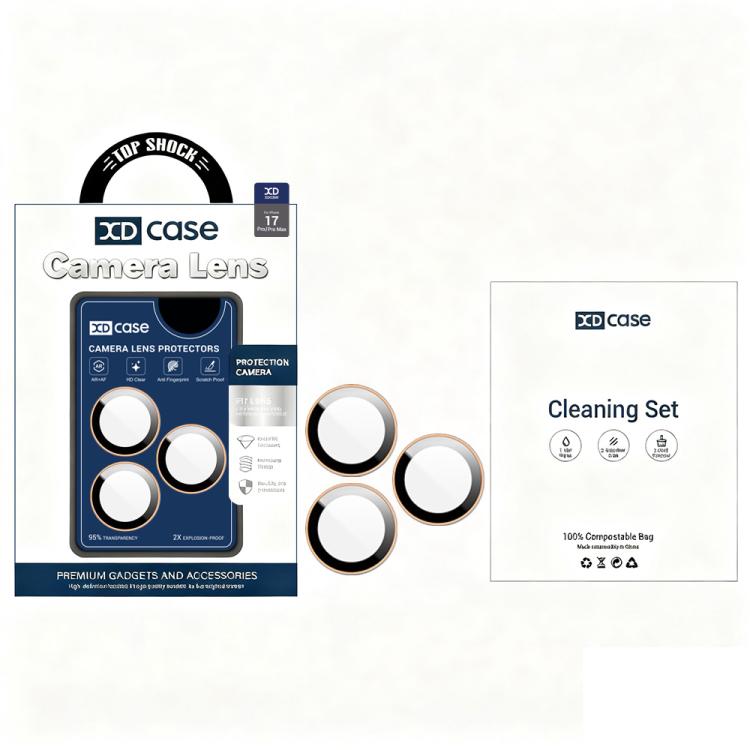 XDcase Protetor de Lente de Câmara Hawkeye AF + AR com Ferramenta de Alinhamento, Para iPhone 17 Pro Max, Para iPhone 17 Pro