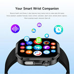 GE52 Ecrã HD Full Touch de 1,88 polegadas Smartwatch com Chamada BT Correia de Silicone, Suporta Monitorização de Saúde