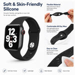 Pack de 5 Pulseiras Desportivas em Silicone de Cor Sólida xDfind, Para Apple Watch 42 / 44 / 45 / 46 / 49mm, Para Apple Watch 38 / 40 / 41 / S11 42mm