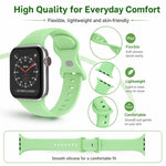 Pack de 5 Pulseiras em Silicone com Fivela Borboleta xDfind, Para Apple Watch 42 / 44 / 45 / 46 / 49mm, Para Apple Watch 38 / 40 / 41 / S11 42mm