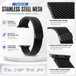 Pack de 5 Pulseiras Magnéticas em Metal Milanês xDfind, Para Apple Watch 42 / 44 / 45 / 46 / 49mm, Para Apple Watch 38 / 40 / 41 / S11 42mm